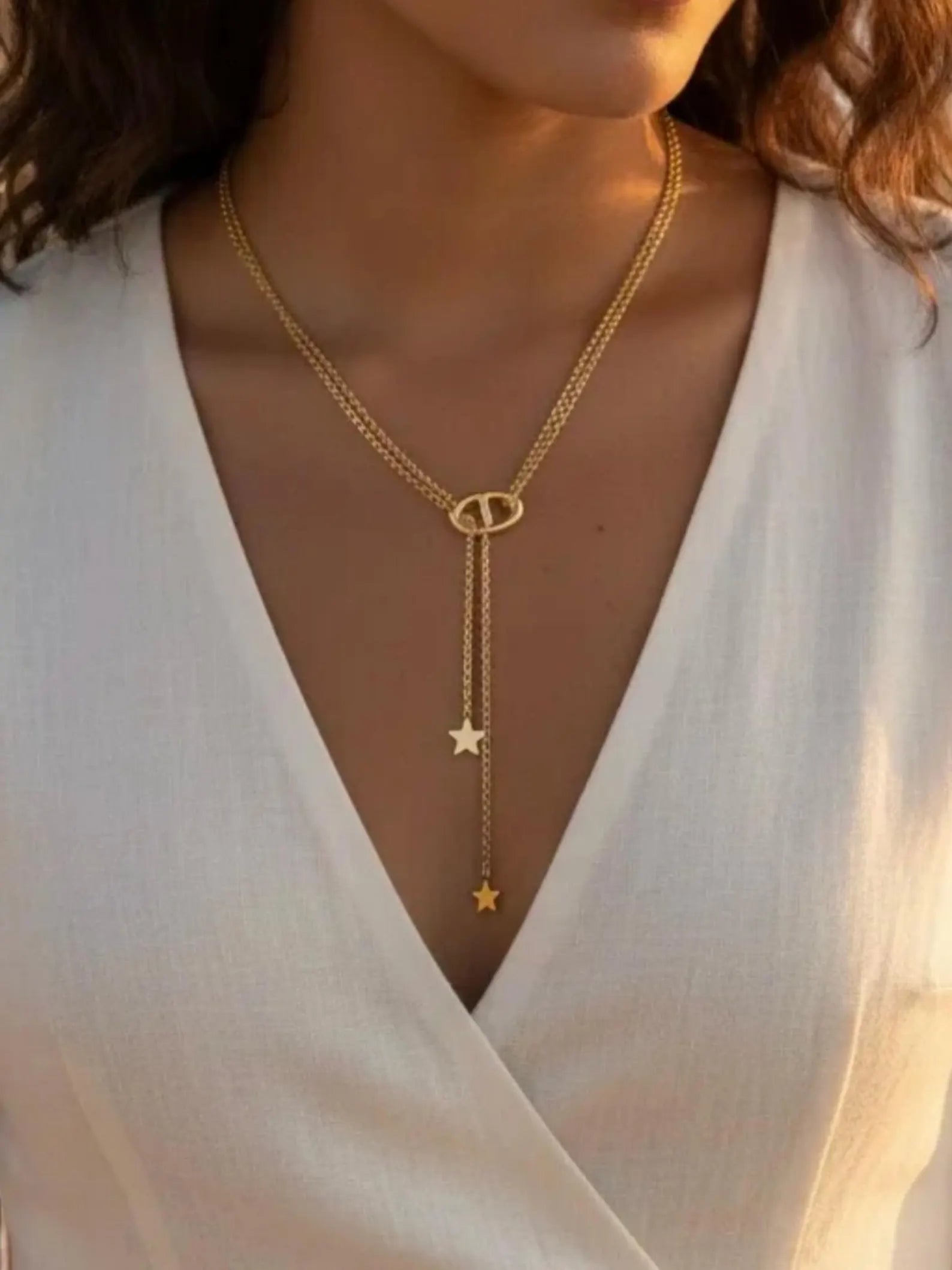 Long Star Marine Link Necklace